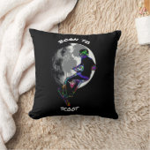 スクー生まれターと月に クッション (ブランケット)