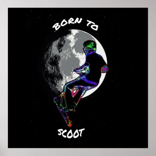 スクー生まれターと月に ポスター (正面)