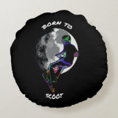 スクー生まれターと月に ラウンドクッション (裏面)