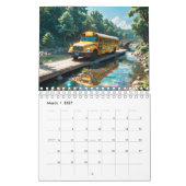 スクー素晴らしきらめくルバス カレンダー (3月 2027)