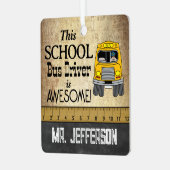 スクー素晴らしル・バス・ドライバー |ヴィンテージ メタルオーナメント (正面左)