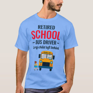 スクー退職したルカッコいいバスの運転者贈りおもしろい物 Tシャツ
