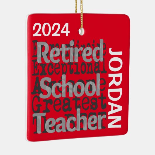 スクー退職したル先生超並外カスタム セラミックオーナメント (右)