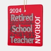 スクー退職したル先生超並外カスタム セラミックオーナメント (左)