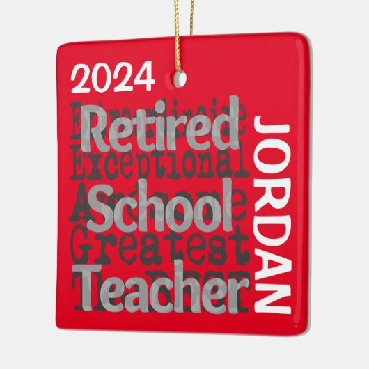 スクー退職したル先生超並外カスタム セラミックオーナメント (左)