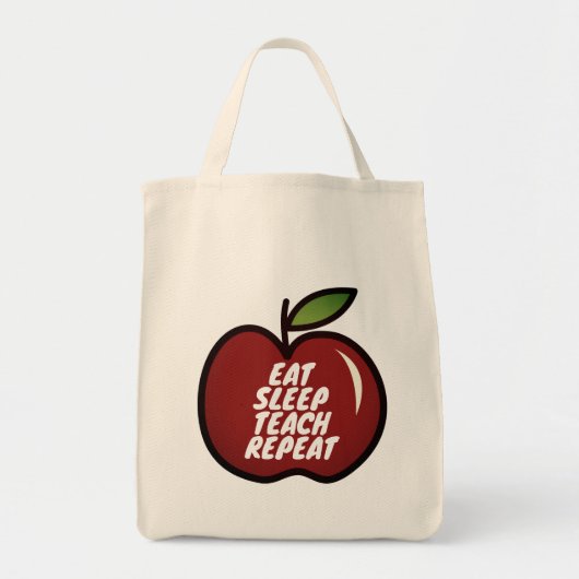 スクー食べク教えの先生のためのRepeatトートバッグ トートバッグ (正面)