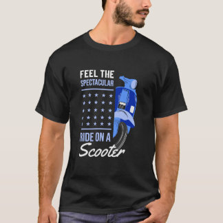 スク感じーターに乗る壮観な乗り物 Tシャツ