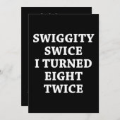 スグおもしろいギティ16誕生日 招待状 (正面/裏面)