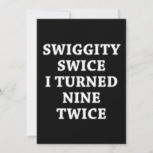 スグおもしろいギティ18誕生日 招待状