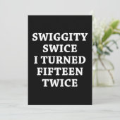 スグおもしろいギティ30歳の誕生日 招待状 (スタンド正面)