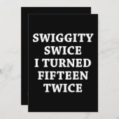 スグおもしろいギティ30歳の誕生日 招待状 (正面/裏面)