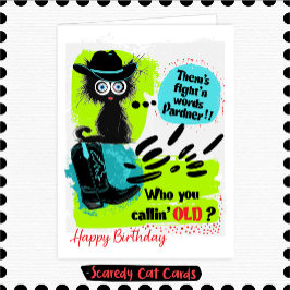 スケアディキャット "カウボーイ" 誕生日 カード