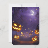 スケアフェスト ハロウィンパーティー招待状 - スケアクロウパンプキン 招待状 (裏面)
