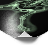 スケアベアアートポスターのX線ポップ・アートのスケルトン フォトプリント            (角)