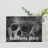 スケアリーゴシックドクロハロウィンパーティー 招待状 (スタンド正面)