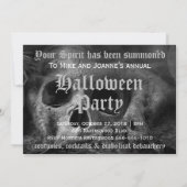 スケアリーゴシックドクロハロウィンパーティー 招待状 (裏面)