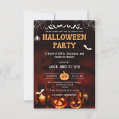 スケアリー・スプーキー・パンプキン ハロウィン 大人のコスチューム パーティー 招待状 (正面)