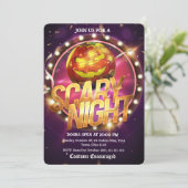 スケアリー・ナイト・マーキー・ディスコ・パンプキン・ハロウィンパーティー 招待状 (スタンド正面)