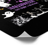 スケアリー ハロウィン お食事 お飲み物 クラシック ポスター (角)