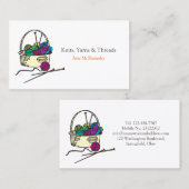 スケインクロシェ糸編み物クラフトビジネス 名刺 (正面/裏面)