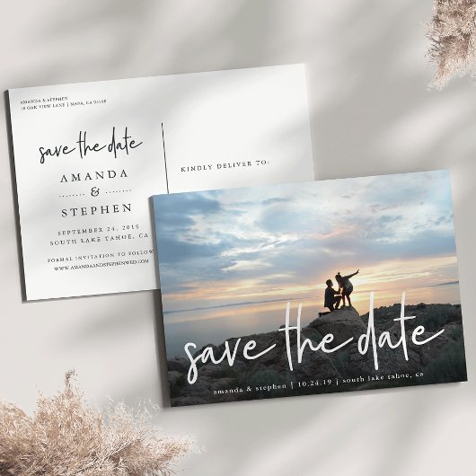 スケカジュアルッチ | 写真の保存日付 案内ポストカード