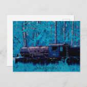 スケグウェイアラスカの歴史的な蒸気機関車 ポストカード (正面/裏面)