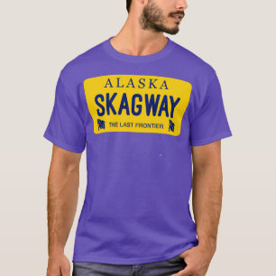 スケグウェイアラスカライセンスプレートシティ名 Tシャツ