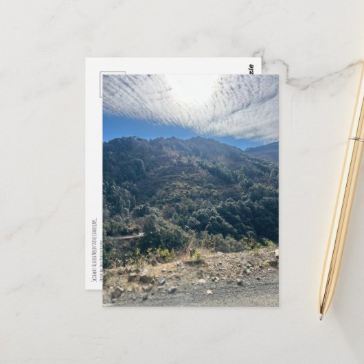 スケグウェイ、アラスカ山景色はがき ポストカード (正面/裏面インサイチュ)