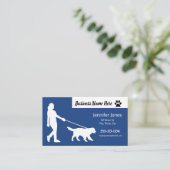 スケジュールの犬の歩くの名刺 名刺 (スタンド正面)