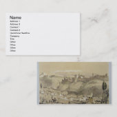 「スケッチおよび先生からのアルバイ州からのアルハンブラ、 名刺 (正面/裏面)