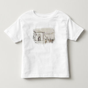 「スケッチからのつる植物(Puerta del Vino)のゲート、 トドラーTシャツ