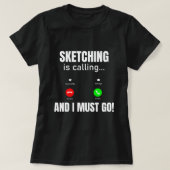 スケッチかわいい日本ラーメン恋人レディースガールアニ Tシャツ (デザイン正面)