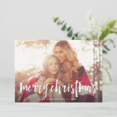 スケッチされたオーバーレイ |ホリデーフォトカード シーズンカード (スタンド正面)