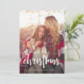 スケッチされたオーバーレイ |ホリデーフォトカード シーズンカード (スタンド正面)