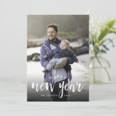 スケッチされたオーバーレイ |年末年始のフォトカード シーズンカード (スタンド正面)