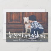 スケッチされたオーバーレイ | Hanukkahフォトカード シーズンカード (正面)