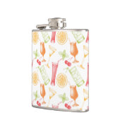 スケッチされたカクテルパターン フラスク (左)