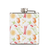 スケッチされたカクテルパターン フラスク (裏面)