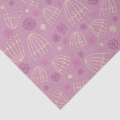 スケッチされたクイーンアンレースの花のティッシュペーパー 薄葉紙 (詳細)