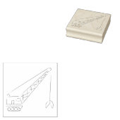 スケッチされたクレーンのスタンプ ラバースタンプ (押印)