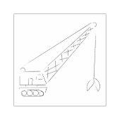 スケッチされたクレーンのスタンプ ラバースタンプ (インプリント)