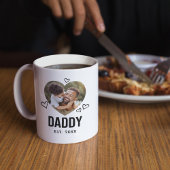 スケッチされたダディハートの写真 コーヒーマグカップ