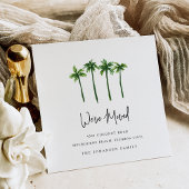 スケッチされた手のひらの木のアドレス変更の移動 案内状