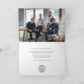 スケッチされた松 |ロゴ/フォトビジネス企業の シーズンカード (内部)