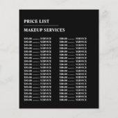 スケッチされた目、メイクアップアーティス広告ト チラシ (裏面)