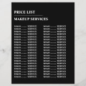 スケッチされた目、メイクアップアーティス広告ト チラシ (裏面)