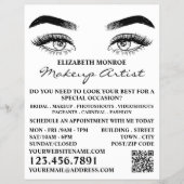 スケッチされた目、メイクアップアーティス広告ト チラシ (正面)