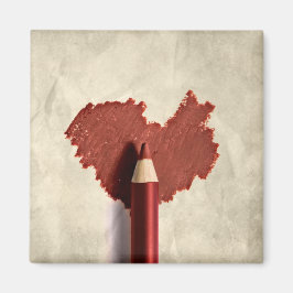 スケッチされた落書きハート マグネット