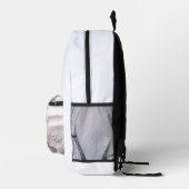 スケッチしたい時に雨 プリントバックパック (右)