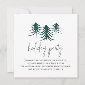 スケッチした松 |休日モダンパーティー 招待状 (正面)
